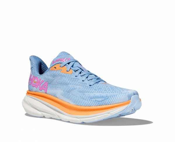 נעלי ריצה נשים HOKA CLIFTON 9 WIDE כחול אויר כחול מים