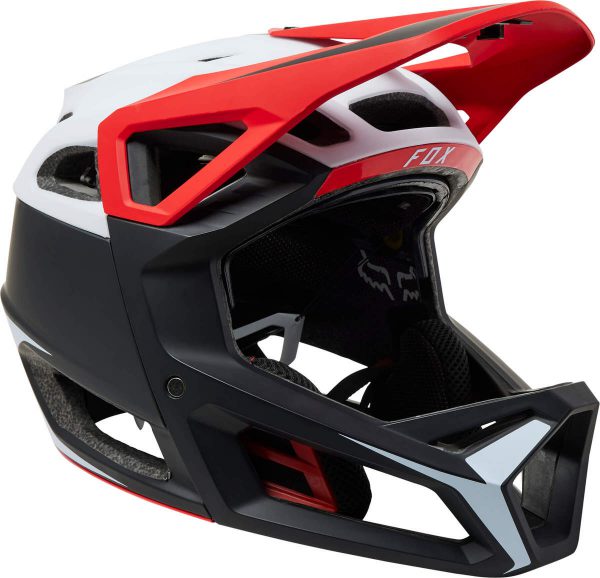 קסדת שטח מלאה שחור לבן FOX PROFRAME RS MIPS HELMET