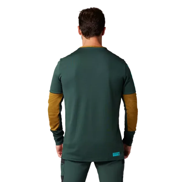 ⁦חולצת רכיבה גברים FOX DEFEND LS JERSEY ירוק⁩ – תמונה ⁦2⁩