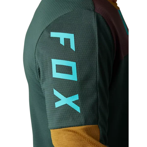 ⁦חולצת רכיבה גברים FOX DEFEND LS JERSEY ירוק⁩ – תמונה ⁦3⁩