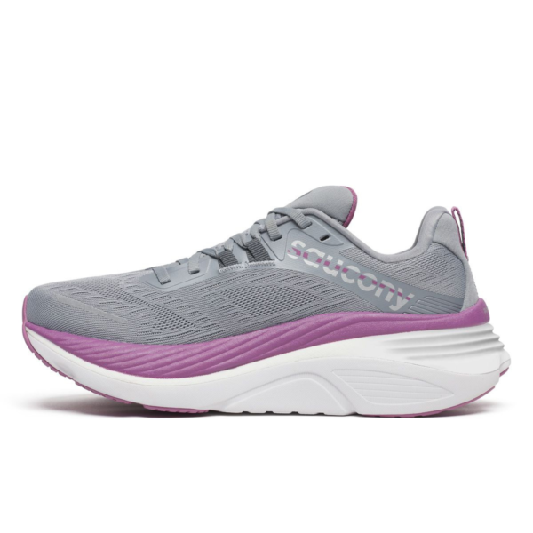 ⁦נעלי ריצה נשים SAUCONY HURRICANE 24 WIDE אפור סגול⁩ – תמונה ⁦5⁩