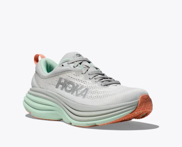 ⁦נעלי ריצה נשים HOKA BONDI 8 אפור טורקיז⁩ – תמונה ⁦5⁩