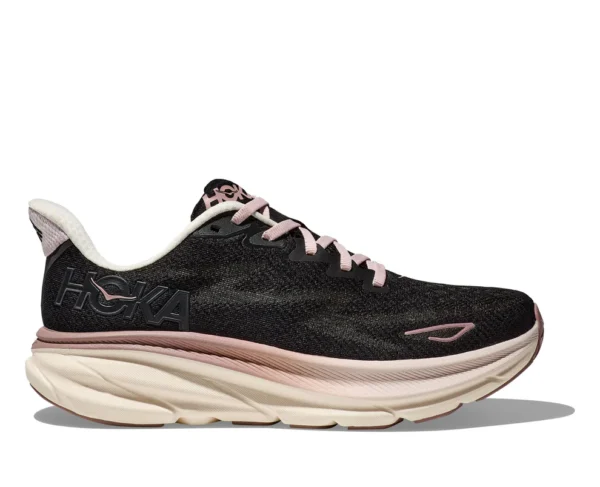 נעלי ריצה נשים HOKA Clifton 9 שחור ורוד