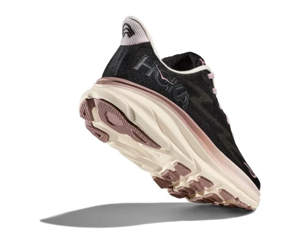 ⁦נעלי ריצה נשים HOKA Clifton 9 שחור ורוד⁩ – תמונה ⁦5⁩